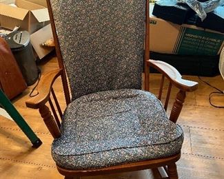 Wooden rocking chair