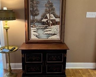 Art and painted table