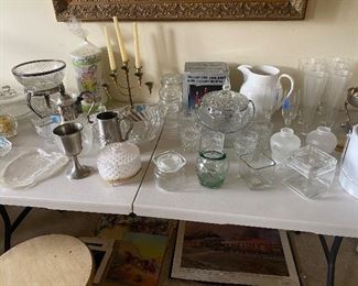Vintage glassware