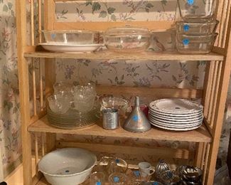 Glassware and Corning ware