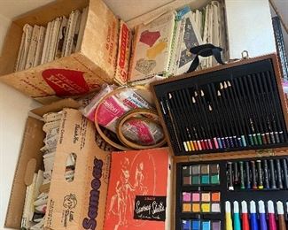 Art supplies. Seeing patterns