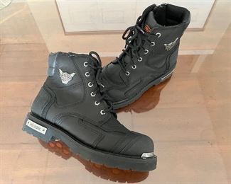 BOOTS - HARLEY-DAVIDSON - NEW - ZIPPER_WITH TIE LOOK - 