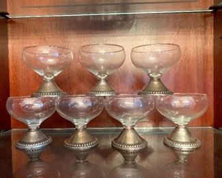 (weighted) sterling sherbet cups