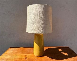 Studio pottery lamp. Lot #3758