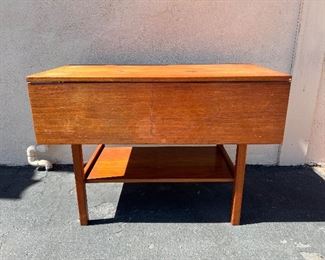 Teak Danish dropleaf table. Lot #3243