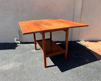 Teak Danish dropleaf table. Lot #3243