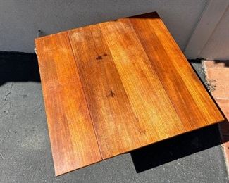 Teak Danish dropleaf table. Lot #3243