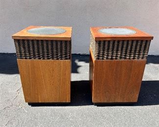 Mid Century Modern Harmon Kardon Model Hk-50 Omnidirectional Speakers. Lot #3755