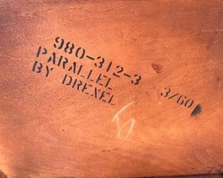 Drexel parallel side table. Lot #3795