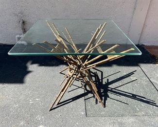 1960's brutalist side table. Lot #3235