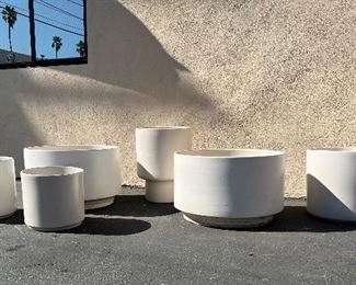 Gainey pots. Lot #3711, #3712, #3713, #3714, #3715, #3716 left to right