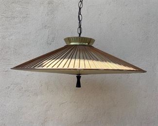 George Thurston for Lightolier hanging swag lamp. Lot #3233