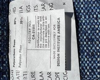 1971 DIA (Design Institute of America) barrel chairs with original upholstery in excellent condition. Lot #3245 