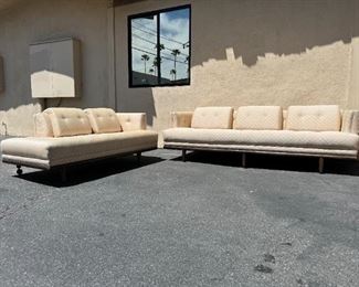 Monteverde Young sofa and chaise lounge. Lot #3228 and #3763