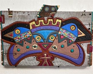Titled "Shaman Bird" signed piece. Lot #3767