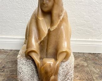Carved marble sculpture. Lot #3770