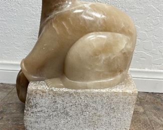 Carved marble sculpture. Lot #3770