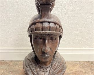 Wooden Roman bust. Lot #3775