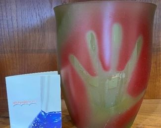 Alchymie Praha "Hands" vase. Lot #3725