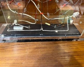 Light wheel sculpture "Rotation" signed. Lot #3733