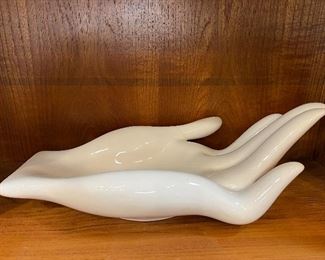 Jonathan Adler "Muse" hand bowl sculpture. Lot #3742