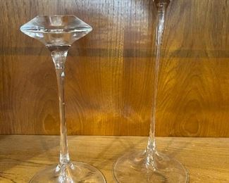 Pair of Kosta Boda candlesticks. Lot #3743