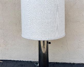 Chrome table lamp. Lot #3655