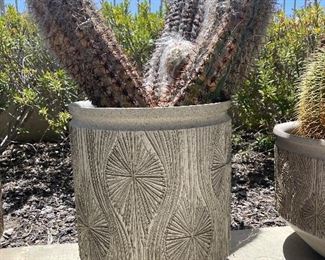 Rare tall studio planter by David Cressy and Robert Maxwell for Earthgender. Lot #3843