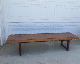 Bruskbo rosewood bench/ coffee table. Lot #3839