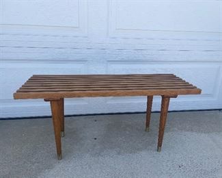 Vintage slat bench. Lot #3848