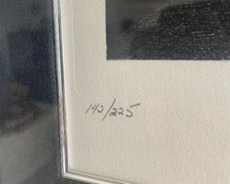 Signed and numbered Salvador Dali print. Lot #3829