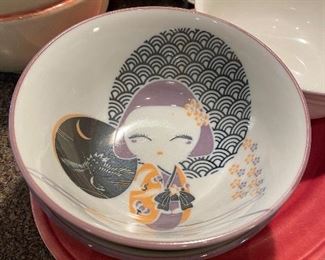 Studio WA Japan Oriental Soup/Rice/Noodle Bowl - Super Cute set of 2!