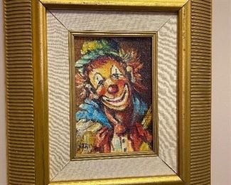 Framed Clown Print