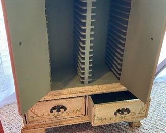 Inside of the Ornate CD Storage Tower