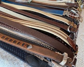 Lots of men's large belts!