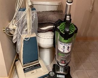 Bissell Pet Hair Eraser Vacuum, Hoover Vacuum, Bathroom Rugs (Toilet not for sale)
