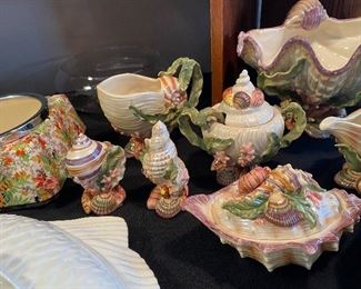 Fitz and Floyd Classic Oceana Shell Accessories Dishes