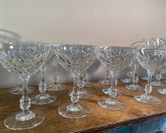 Crystal Champagne Coupe Glasses