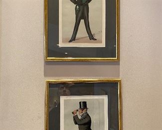 Vanity Fair Caricature Lithograph Prints 