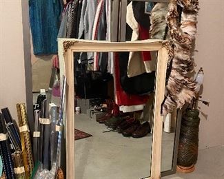 Selection of Mirrors. The two taller mirrors in the back are made by La Barge.