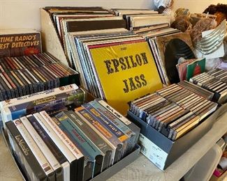 VHS, CDs, Record Albums