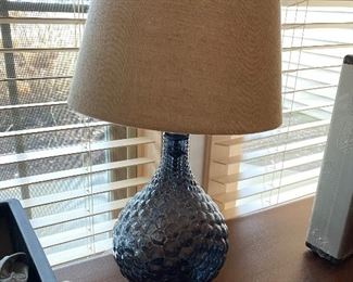 Textured Glass Table Lamp 