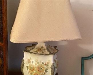 Hand painted Floral Table Lamp
