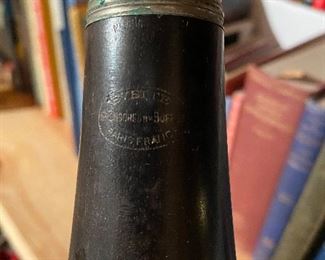 Stamped Label on Clarinet