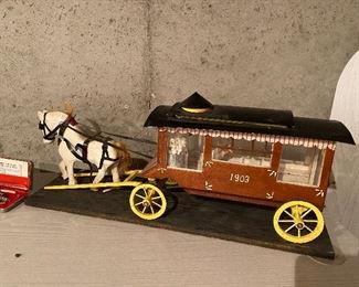 Vintage Horse and Cart Display
