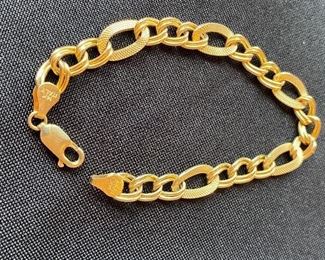 14 karat gold bracelets