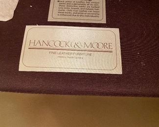 Hancock & Moore Fine Leather Sofa with Ottoman