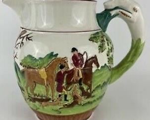 RARE- Wedgwood Dye Ken John Peel with hunting dog handle