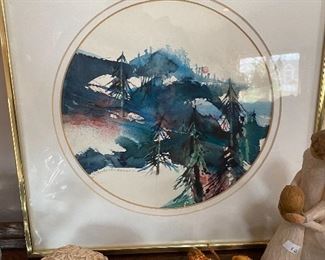 Original Wanda Anderson watercolor -local artist!