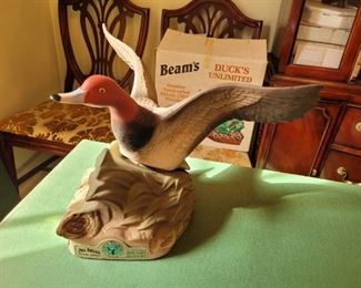 $95  Ducks Unlimited 1986 Jim Beam Decanter- Original condition, Sealed
